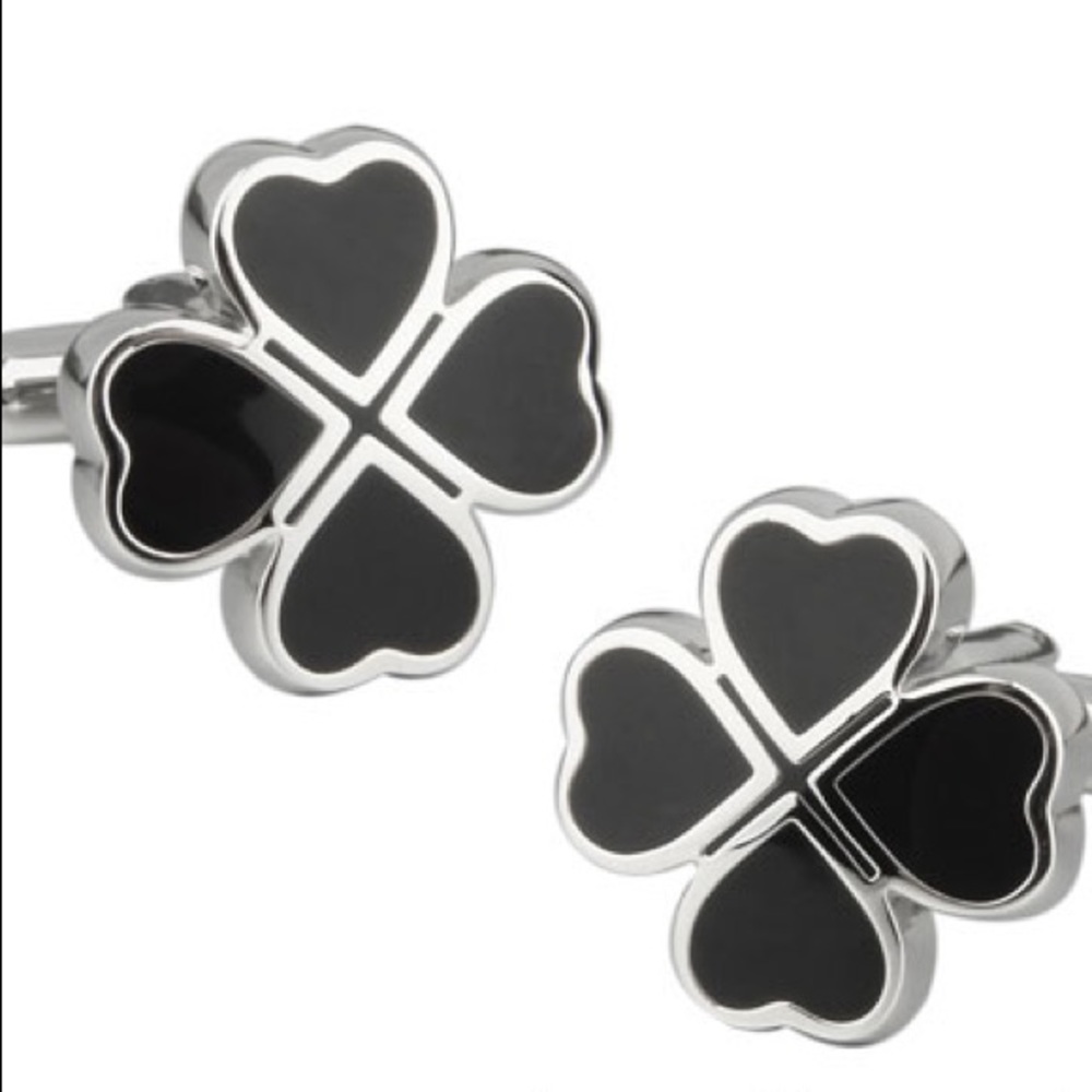 Black Clover Heart Cufflinks